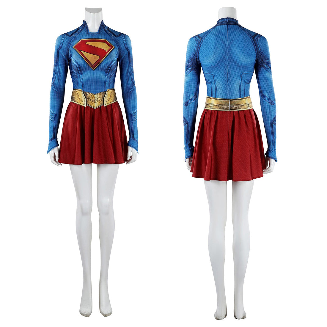 Supergirl Kara Zor-El Jumpsuit Superwoman Cosplay Costumes