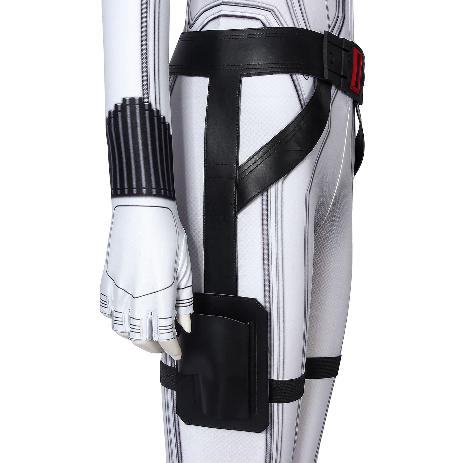 [ylevol] Black Widow Natasha Romanoff White Suit Jumpsuit with Accessories Cosplay Costumes