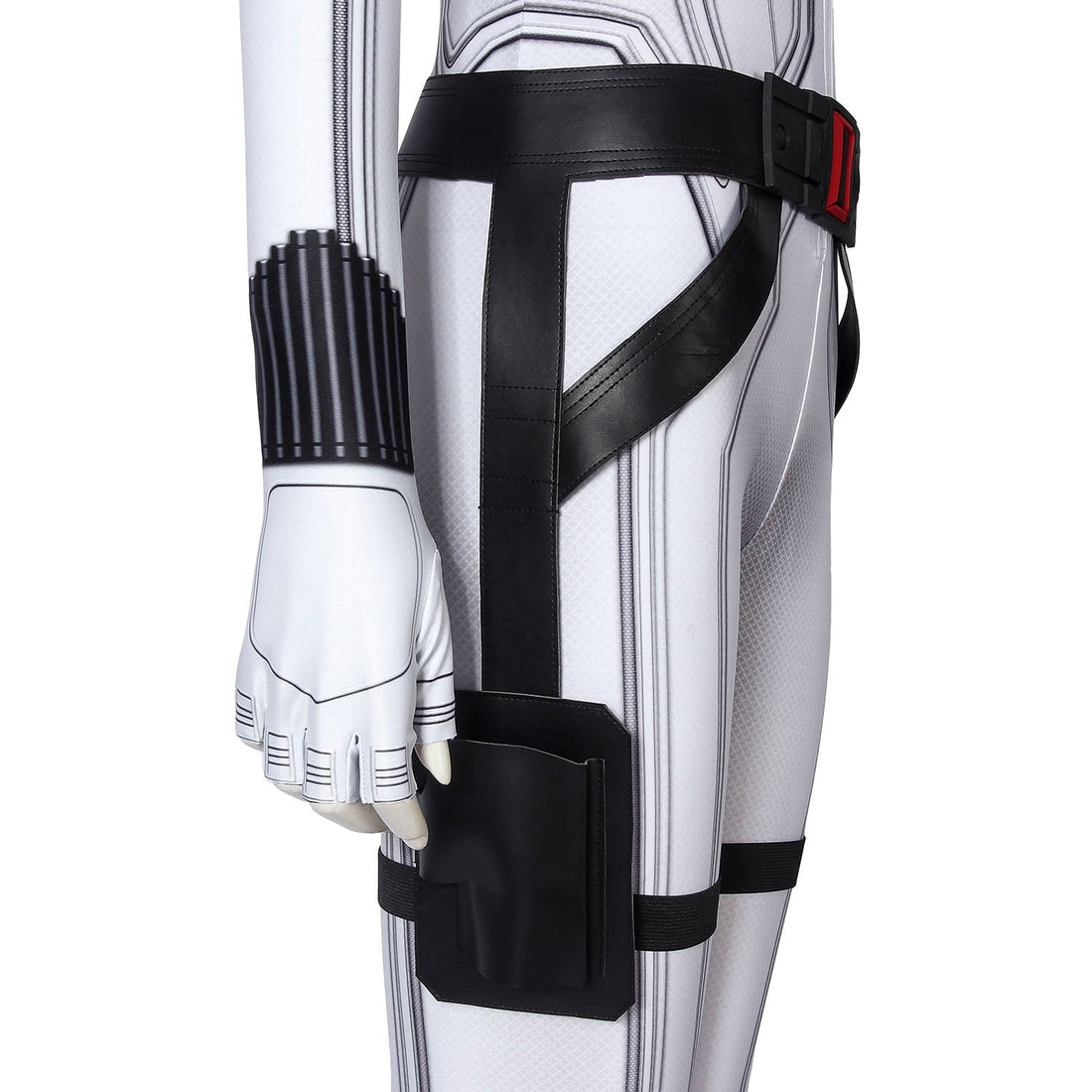 [ylevol] Black Widow Natasha Romanoff White Suit Jumpsuit with Accessories Cosplay Costumes