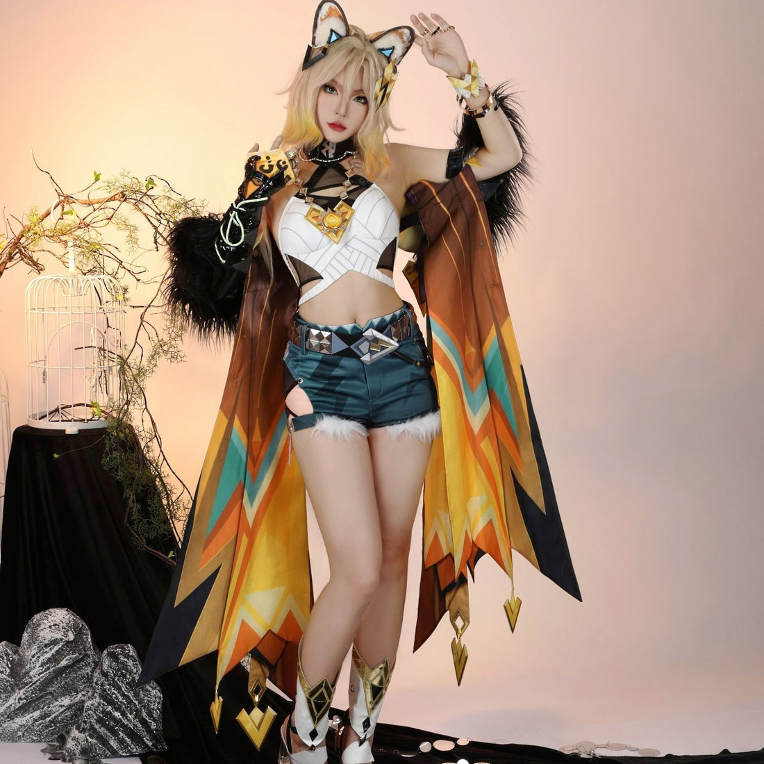 [ylevol] Game Genshin Impact Natlan Xilonen Top Level Cosplay Costumes