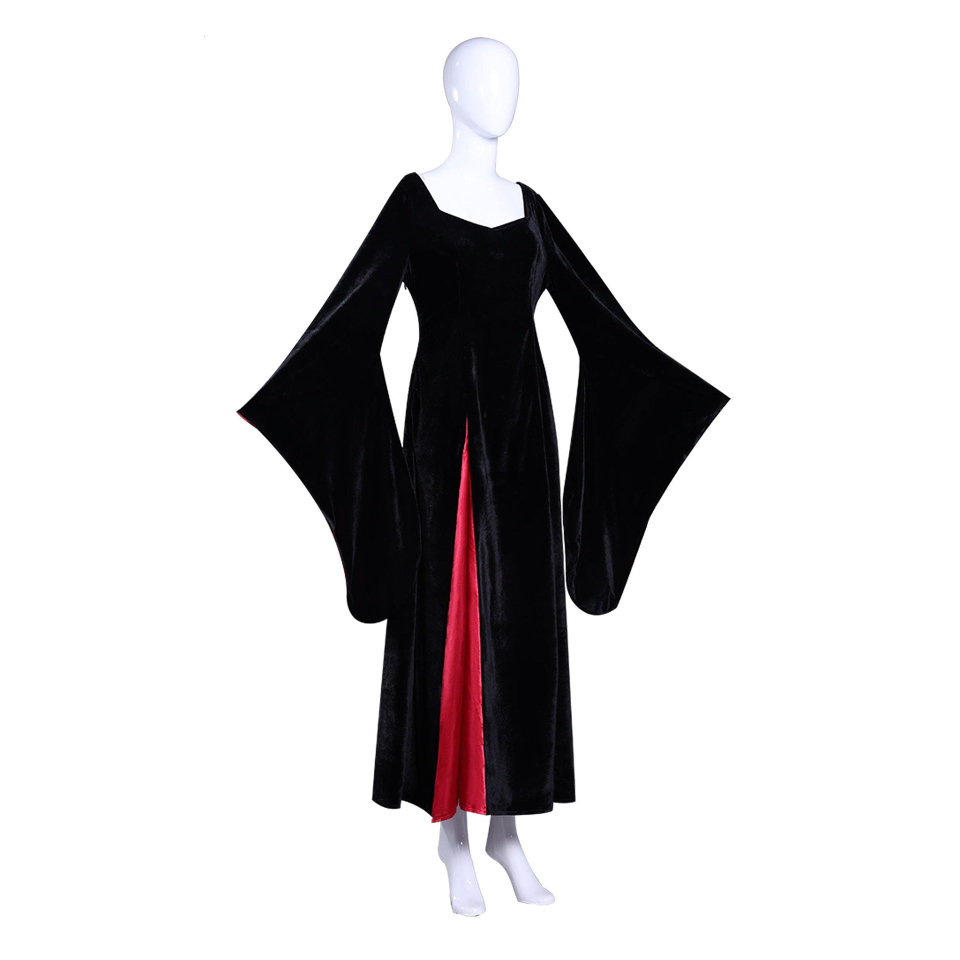 [ylevol] Wednesday 2 Mother Morticia Addams Black Dress Cosplay Costumes