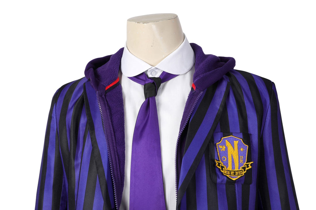 [ylevol] Wednesday 2 The Addams Family Xavier Thorpe Ajax Petropolus Nevermore Academy Uniform Costume