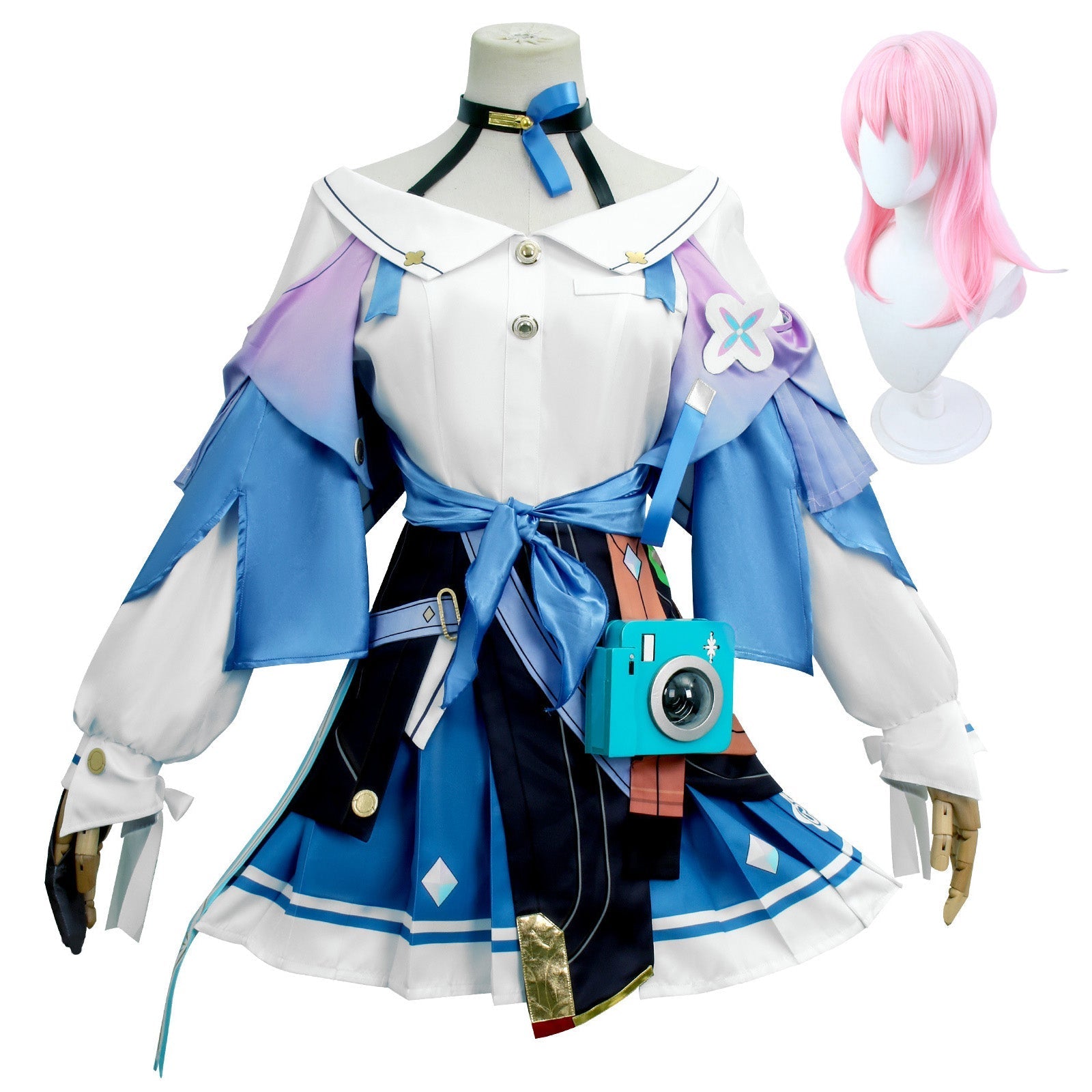 [ylevol] Game Honkai: Star Rail March 7th Fullset with Camera Cosplay Costumes
